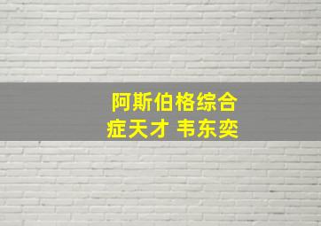 阿斯伯格综合症天才 韦东奕